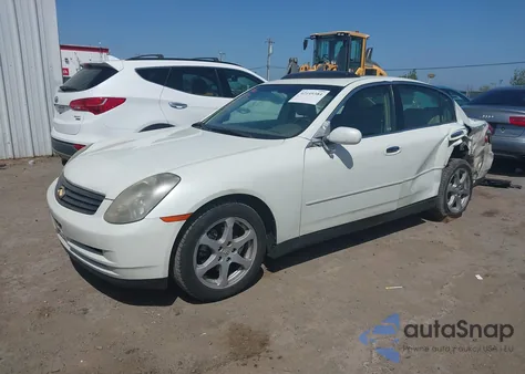 2003 Infiniti G35 Luxury Leather из США, поврежденный, VIN JNKCV51E23M302066